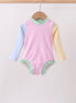 Pink stripe rashguard