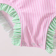 Pink stripe rashguard