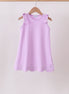 Purple Scalloped Bow Dress