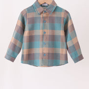 Teal Plaid Button Down Shirt