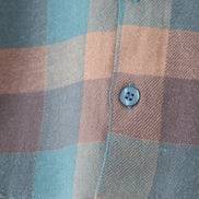 Teal Plaid Button Down Shirt