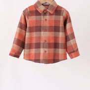 Harvest Rust Plaid Button Down Shirt