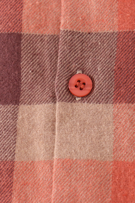 Harvest Rust Plaid Button Down Shirt