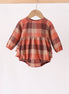Harvest Rust Plaid Ruffle Bubble
