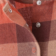 Harvest Rust Plaid Ruffle Bubble