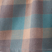 Teal Plaid Ruffle Dress