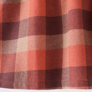 Rust Plaid Ruffle Dress
