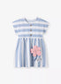 Children's Striped Button Detail Dress - Little Janey Shop