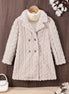 Children's Cozy Textured Double - Breasted Outerwear - Little Janey Shop