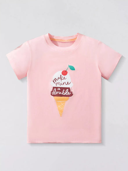 Children's Ice Cream Short Sleeve T-Shirt - Little Janey Shop