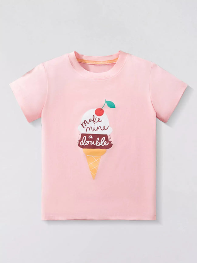Children's Ice Cream Short Sleeve T-Shirt - Little Janey Shop