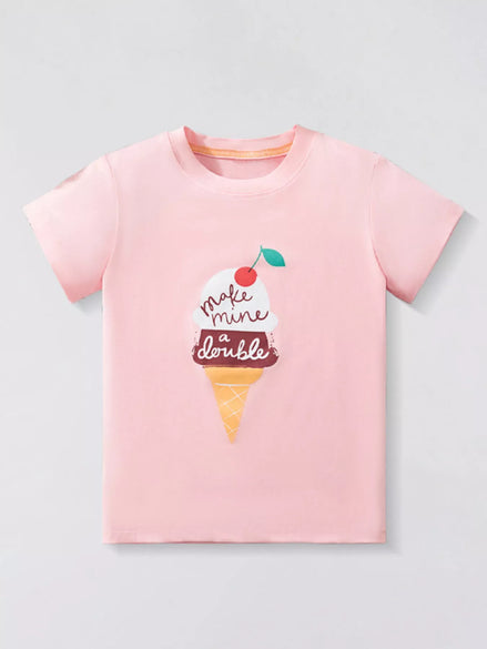 Children's Ice Cream Short Sleeve T-Shirt - Little Janey Shop