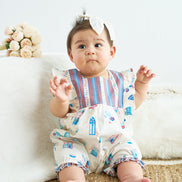 Platinum balcony print baby jumpsuit