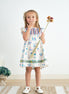 Platinum balcony ruffle dress