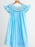 Blue fairy hand smocked dress