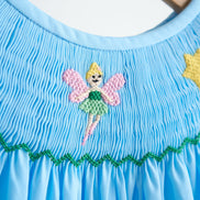 Blue fairy hand smocked dress