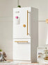 Tiny Land® Play Kitchen Accessories – Play Kitchen Fridge: Wooden Cabinet Refrigerator for Kids