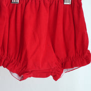 Red christmas tree hand smocked bloomer set
