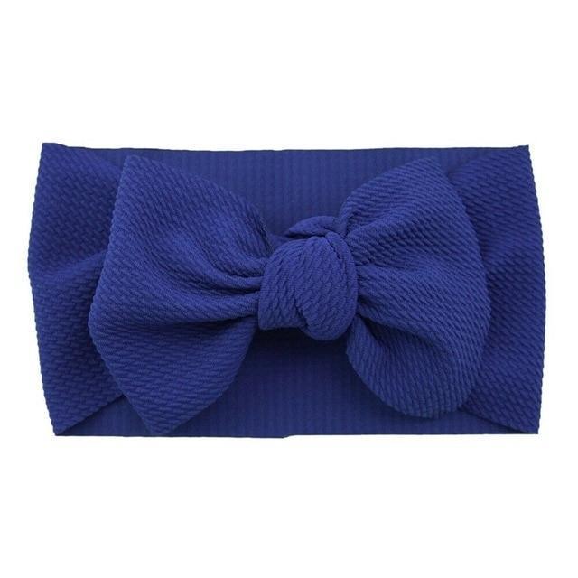 Oversized Bow Headbands for Baby Girls & Toddlers — Soft Stretch Turban Knot Head Wrap | Little Janey