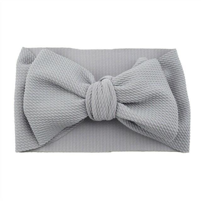Oversized Bow Headbands for Baby Girls & Toddlers — Soft Stretch Turban Knot Head Wrap | Little Janey