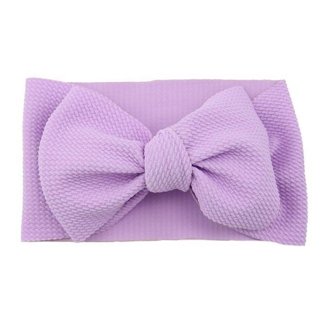 Oversized Bow Headbands for Baby Girls & Toddlers — Soft Stretch Turban Knot Head Wrap | Little Janey