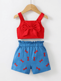 Children's Bow Tank and Shorts Set - Little Janey Shop