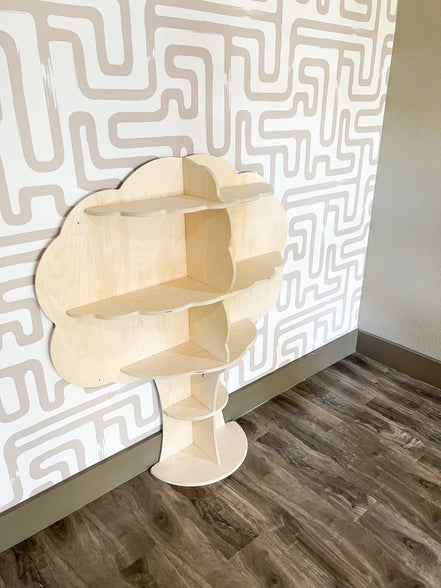 Kids Tree Bookshelf — Wooden Wall Toy Shelf for Children's Rooms | Little Janey