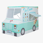 Kids Ice Cream & Cupcake Truck Playhouse – 100% Cotton Canvas Play Tent