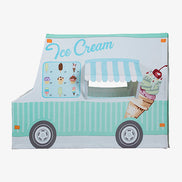 Kids Ice Cream & Cupcake Truck Playhouse – 100% Cotton Canvas Play Tent