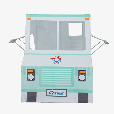 Kids Ice Cream & Cupcake Truck Playhouse – 100% Cotton Canvas Play Tent