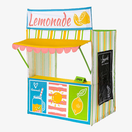 Kids Lemonade Stand – Pretend Play Storefront with Chalkboard for Toddlers