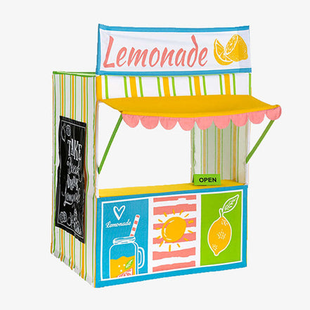 Kids Lemonade Stand – Pretend Play Storefront with Chalkboard for Toddlers
