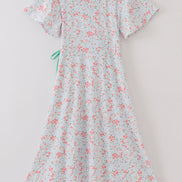Floral print women dress