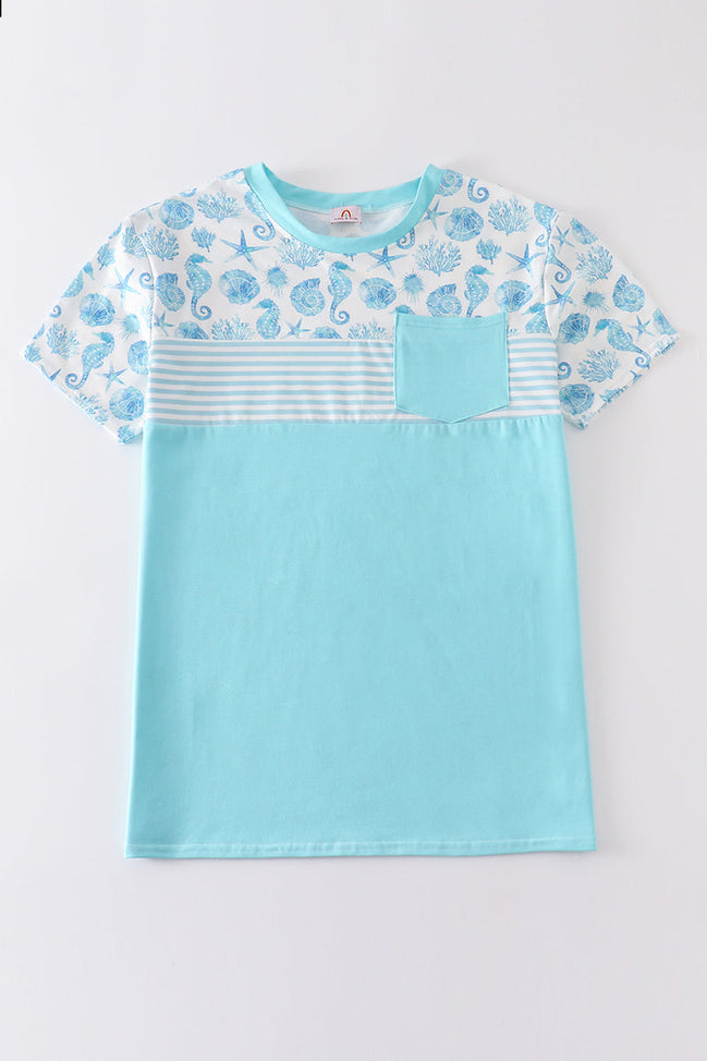 Marine creature print men top