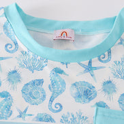Marine creature print men top