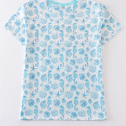 Marine creature print men top