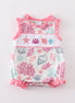 Pink Shell Embroidered Bubble