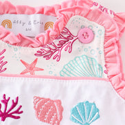 Pink Shell Embroidered Bubble