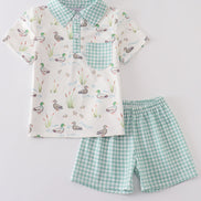Sage Mallard Shorts Set