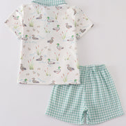 Sage Mallard Shorts Set