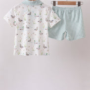 Sage Mallard Shorts Set