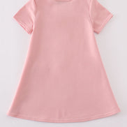 Teal slipper sequin mom&me dress