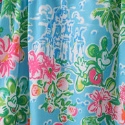 Pink floral character print mom dress