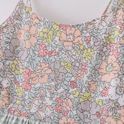 Sage pastel floral harmony mom&me gingham dress