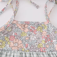 Sage pastel floral harmony mom&me gingham dress