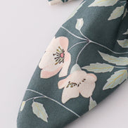 Green forest bloom print girl sailor bow