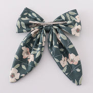 Green forest bloom print girl sailor bow