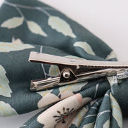 Green forest bloom print girl sailor bow