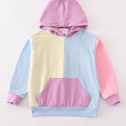 Multicolored blocks mom hoodie mom&me