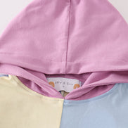 Multicolored blocks mom hoodie mom&me